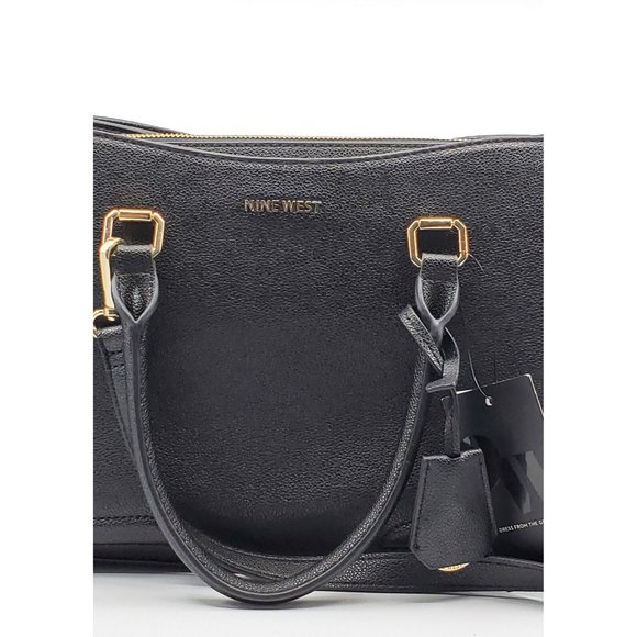 NWD Nine West Black Shayden Jet Set Satchel $57.77 - Picture 3 of 6
